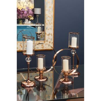 Kensington Townhouse South Small Metal Candle Holder 8