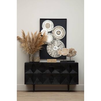 Kiso Small Black and Cream Finish Planter 7