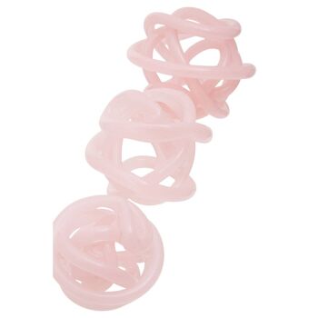 Knot Decor Pink  Glass Ornament 8