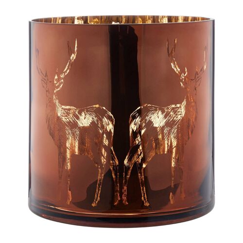 Large Brown Stag Candle Holder