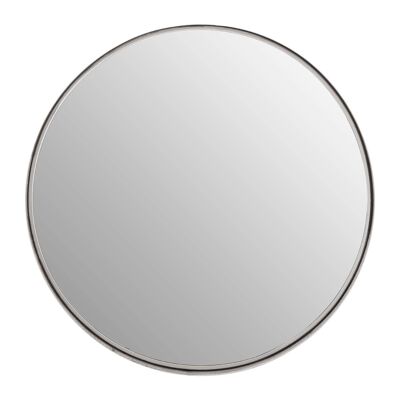 Leonov Large Nickel Finish Wall Mirror