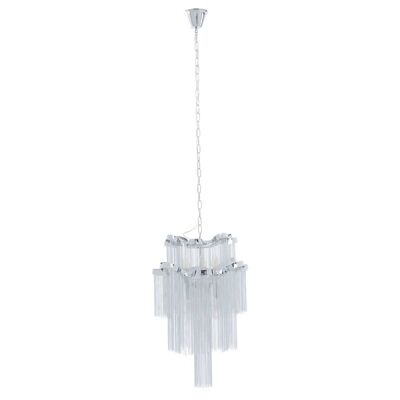 Lerici 2 tier 6 Light Chrome Pendant 51cm