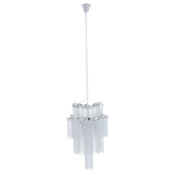 Lerici 2 tier 6 Light Chrome Pendant 51cm 1