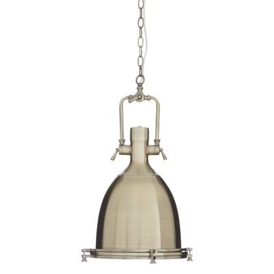 Lexington Large Antique Brass Pendant Light