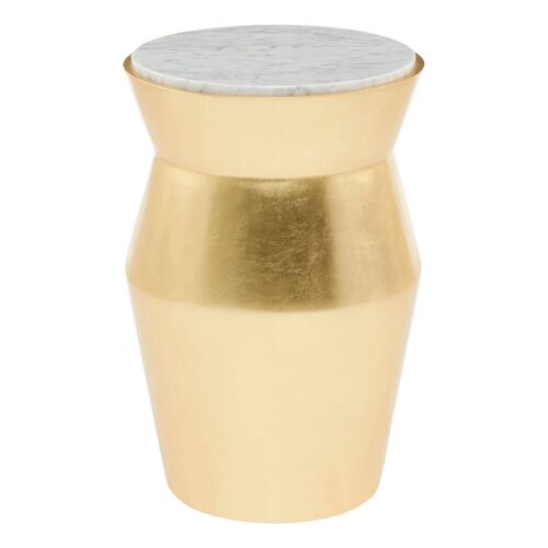 Lino Large Gold Drum Side Table