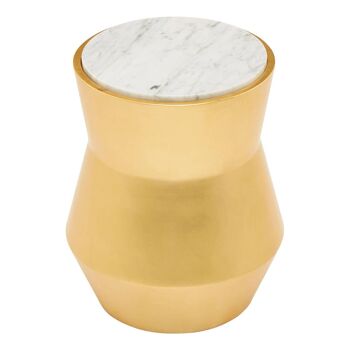 Lino Small Gold Drum Side Table 2