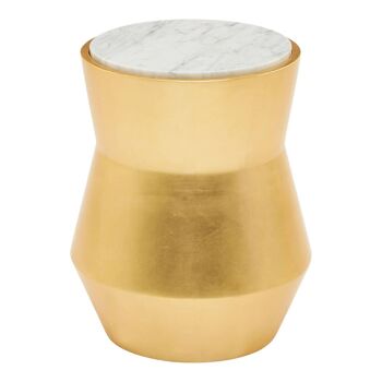 Lino Small Gold Drum Side Table 5