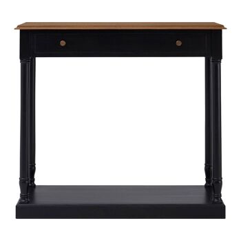 Loire 1 Drawer Black Console Table 1