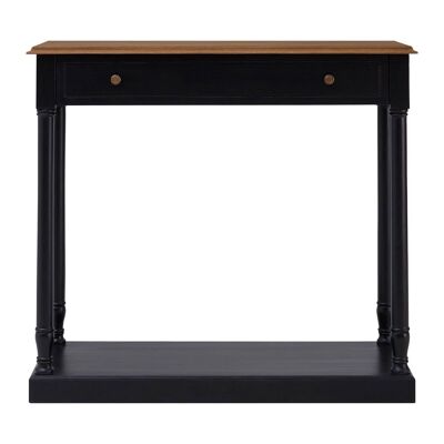 Loire 1 Drawer Black Console Table
