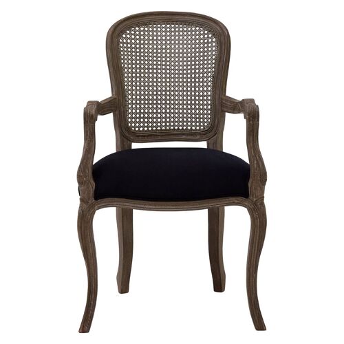 Loire Black Fabric Chair