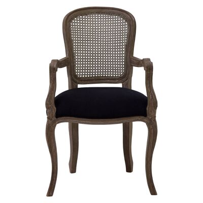 Loire Black Fabric Chair
