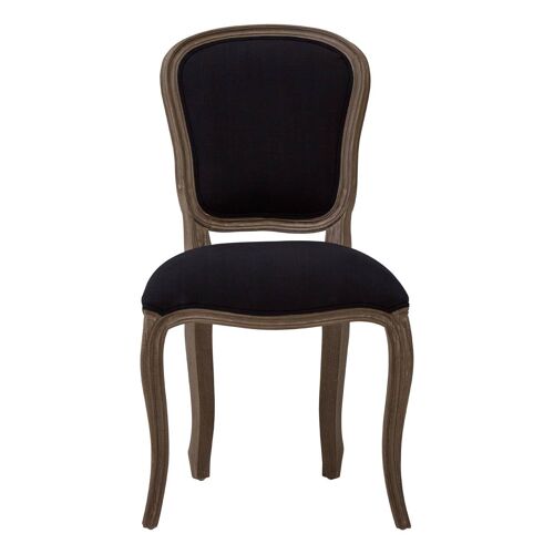 Loire Black Fabric Dining Chair