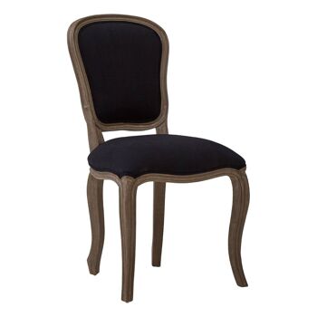 Loire Black Fabric Dining Chair 2