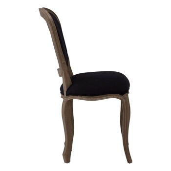 Loire Black Fabric Dining Chair 3