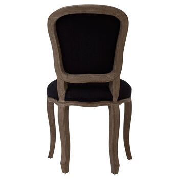 Loire Black Fabric Dining Chair 4
