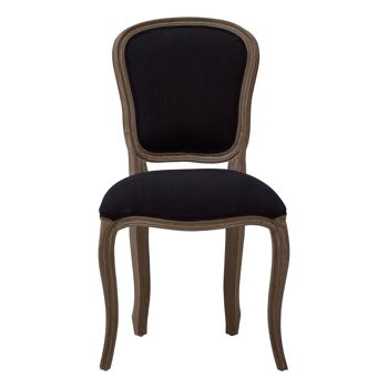 Loire Black Fabric Dining Chair 5