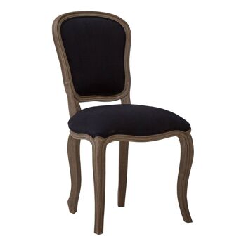 Loire Black Fabric Dining Chair 6