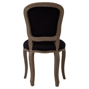 Loire Black Fabric Dining Chair 8