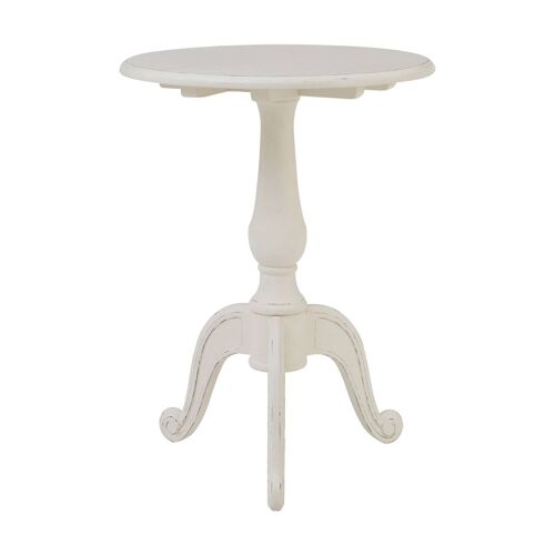 Loire Round White Pedestal Table