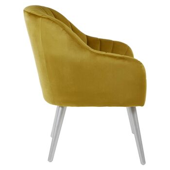 Louxor Mustard Fabric Armchair 3