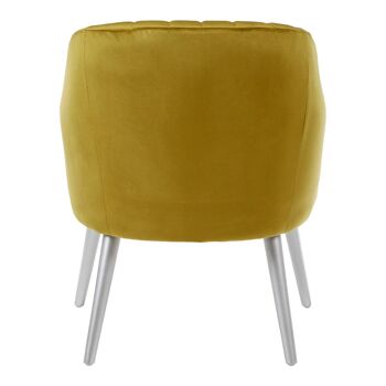 Louxor Mustard Fabric Armchair 4