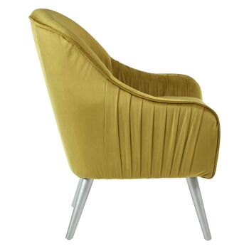 Louxor Mustard Velvet Armchair 7