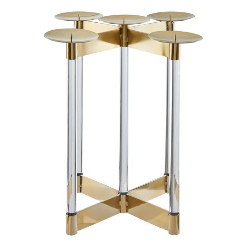 Lucita Gold Finish Candelabra