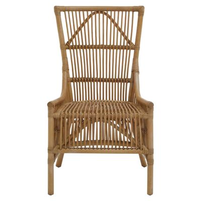 Manado Natural Rattan Chair with Tapered Back