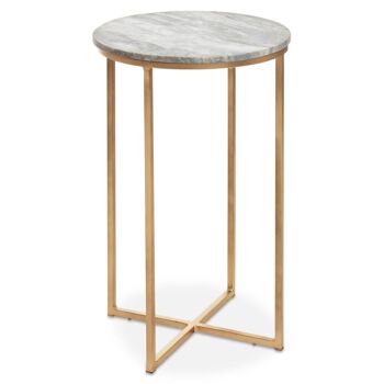 Mandoli Natural Marble Side Table 1