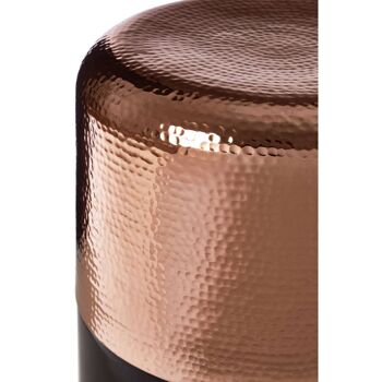 Margot Black Glass and Copper Side Table 3
