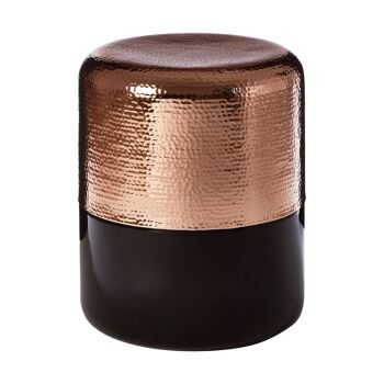 Margot Black Glass and Copper Side Table 5