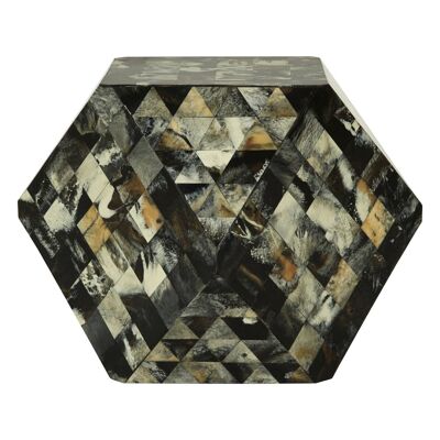 Marlox Antique Green Geometric Stool