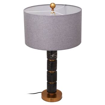 Marmo Grey Fabric Shade Table Lamp 2