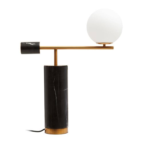 Marmo White Shade Table Lamp