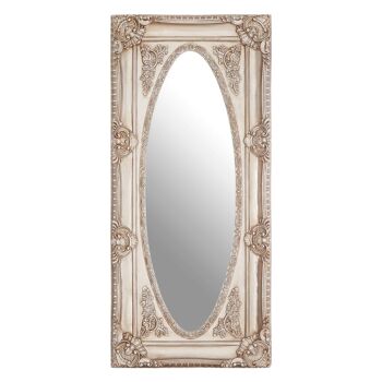 Marseille Champagne Oval Border Wall Mirror 1