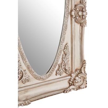 Marseille Champagne Oval Border Wall Mirror 8