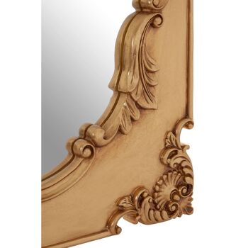 Marseille Gold Finish Indent Wall Mirror 8