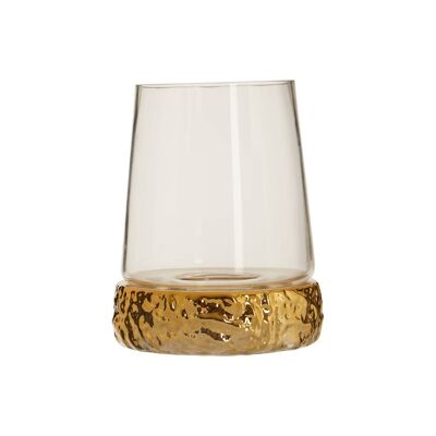 Martele Small Gold Hurricane Candle Holder