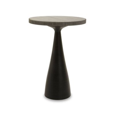 Martini Black Stone Side Table
