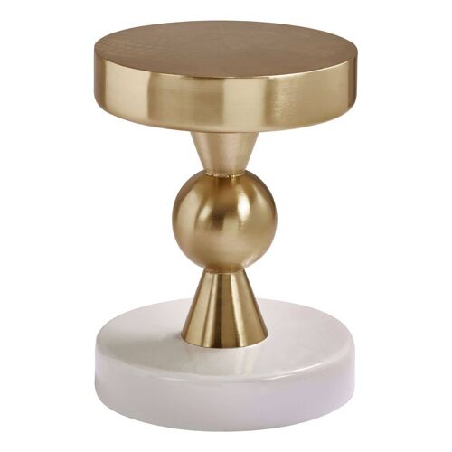 Martini Gold & Ivory Side Table