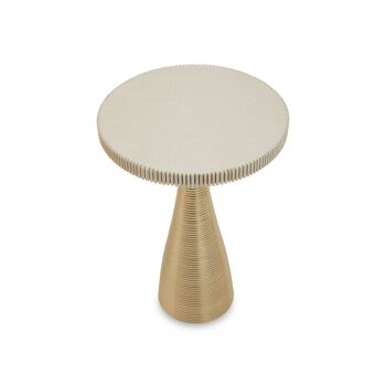 Martini White Stone Gold Side Table 2