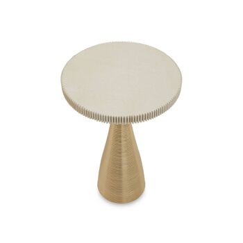 Martini White Stone Gold Side Table 3