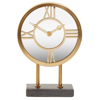 Mateo Black Marble Base Clock 1