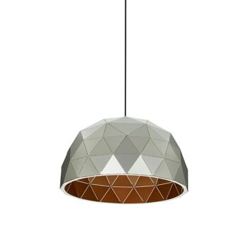 Mateo Medium Silver Dome Pendant Light 2