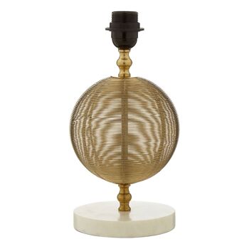 Melora Round Gold Finish Table Lamp 1