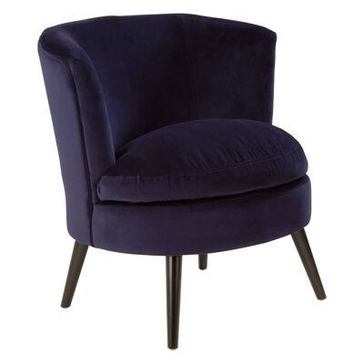 Midnight Blue Round Armchair