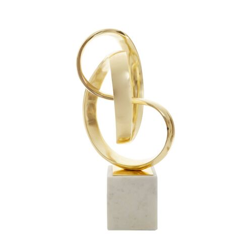 Mirano Gold Finish Knot Sculpture