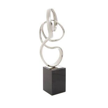 Mirano Nickel Finish Knot Sculpture 3