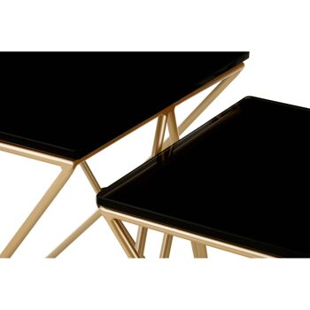 Monroe Gold Finish Side Tables 7