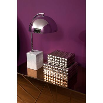 Murdoch Table Lamp with Chrome Shade 4